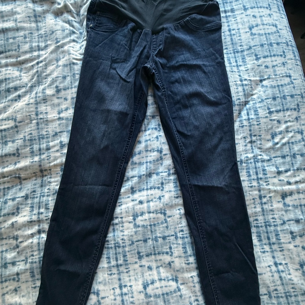 Indigo Blue Jeggings with Knee Patches